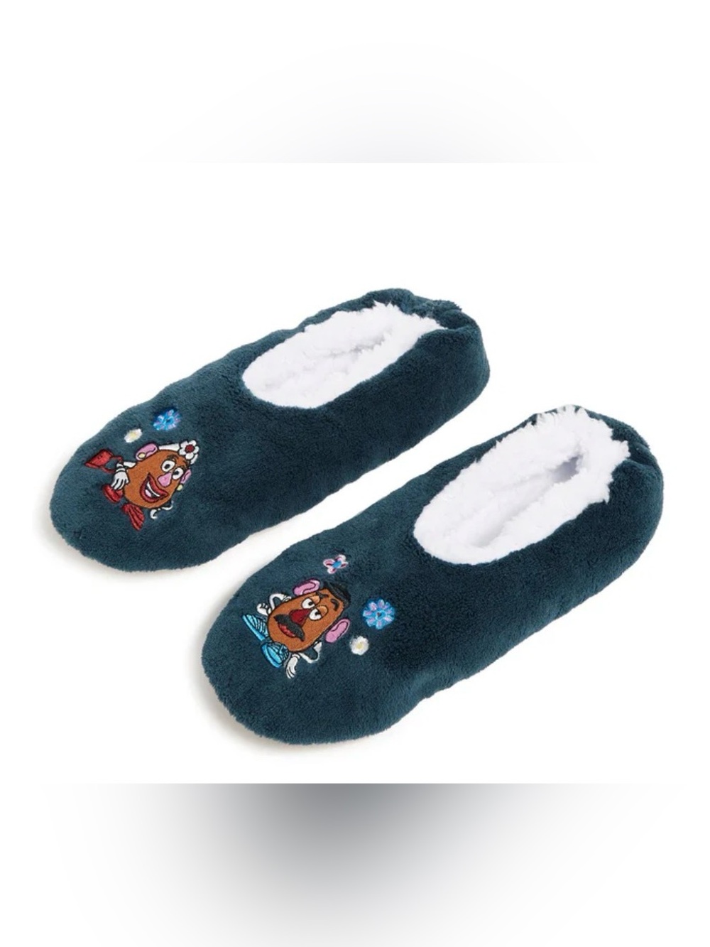 Vera Bradley Toy Story Plush Mr. Potato Head & Mrs. Potato Head Footie Slippers